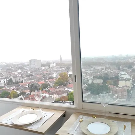 ☆ 16Eme Ciel ☆ Proche Gare ☆ Vue Panoramique ☆ Clim. Apartment Toulouse Exterior photo